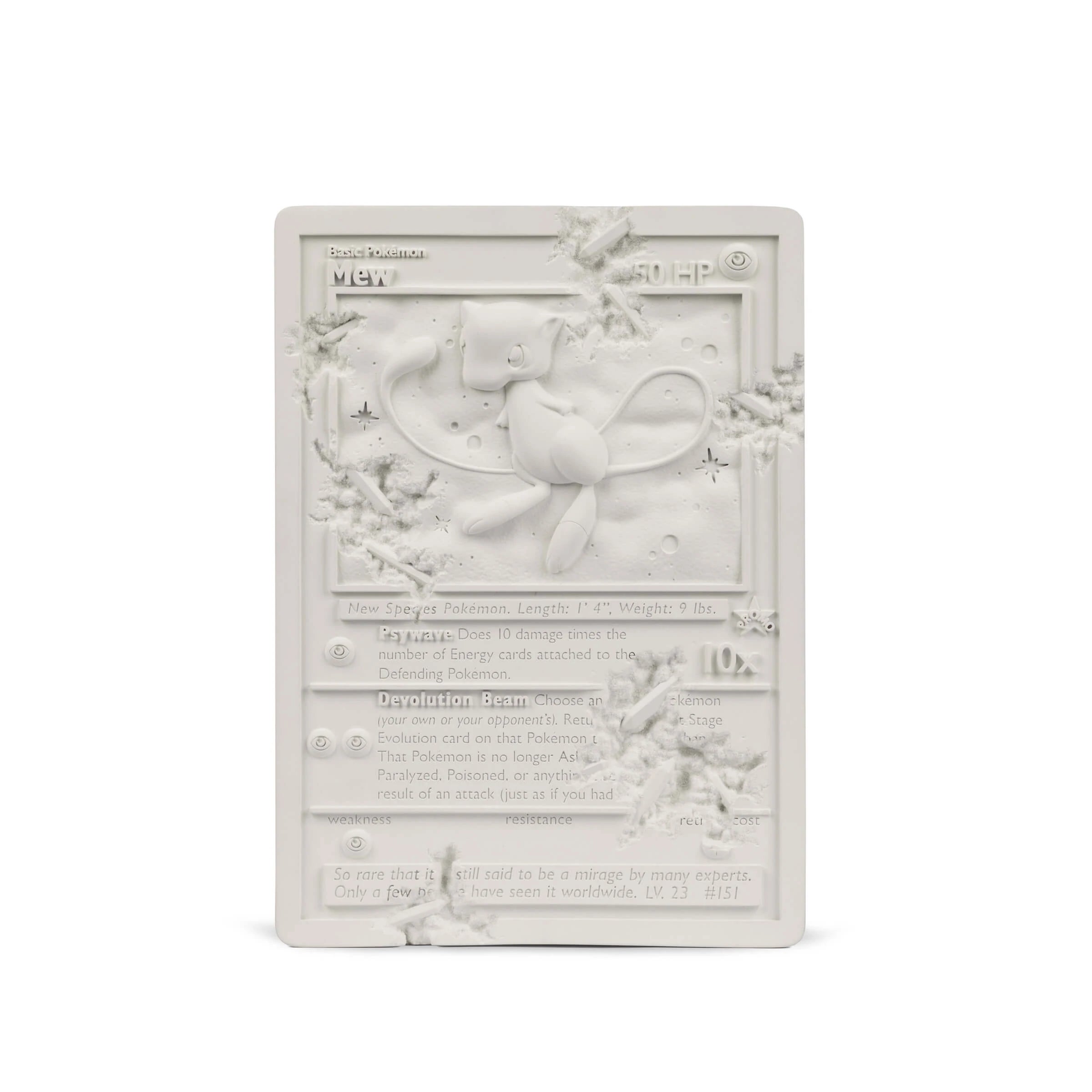 Daniel Arsham - White Crystalized Mew Card – MillennialCollective