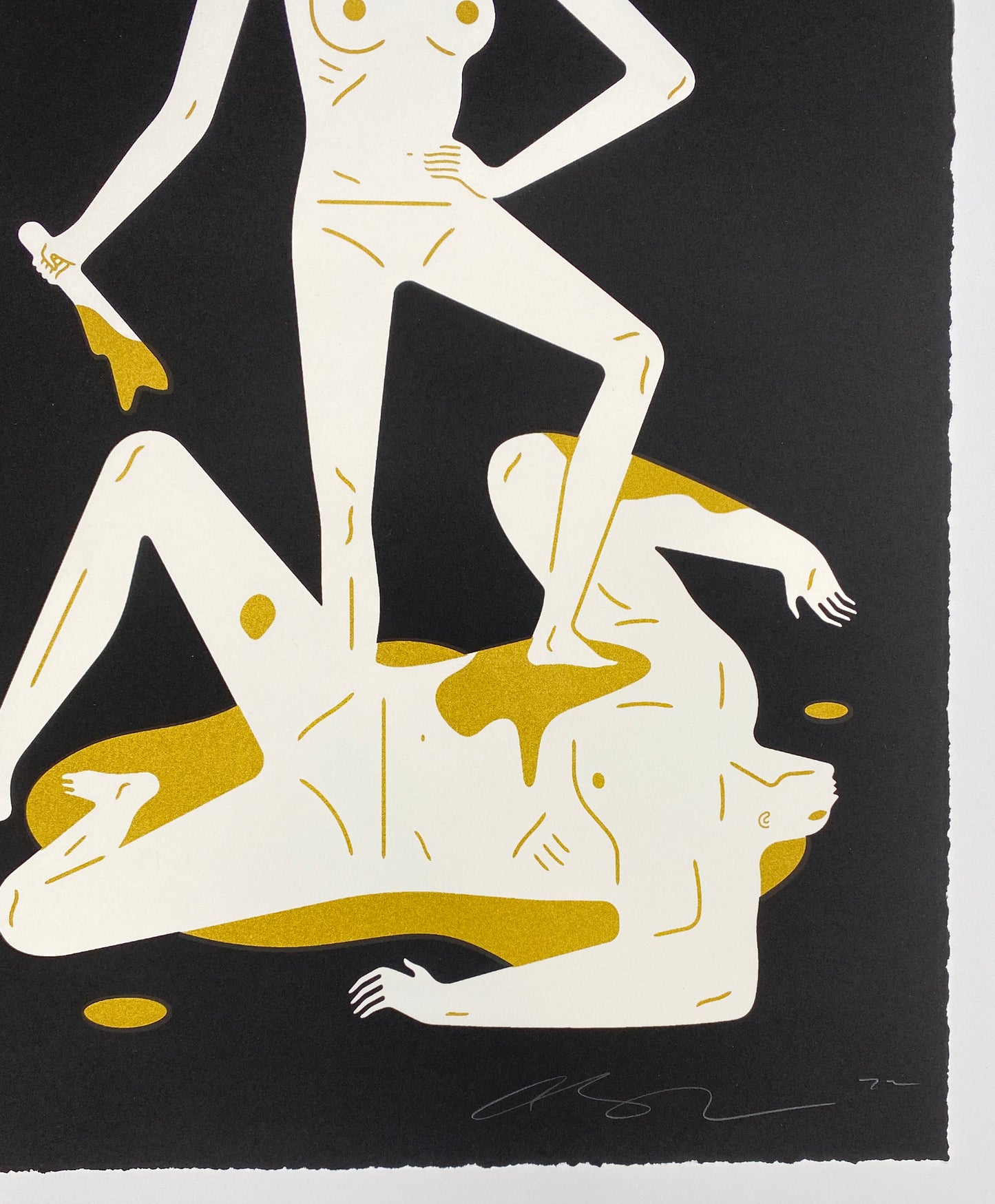 Cleon Peterson The Naked Woman and Man artist signature and year