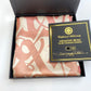 Cryptik Dreamtime silk scarf box open with certificate of authenticity