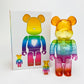 Bearbrick Emotionally Unavailable Gradient Heart 400% and 100% Front