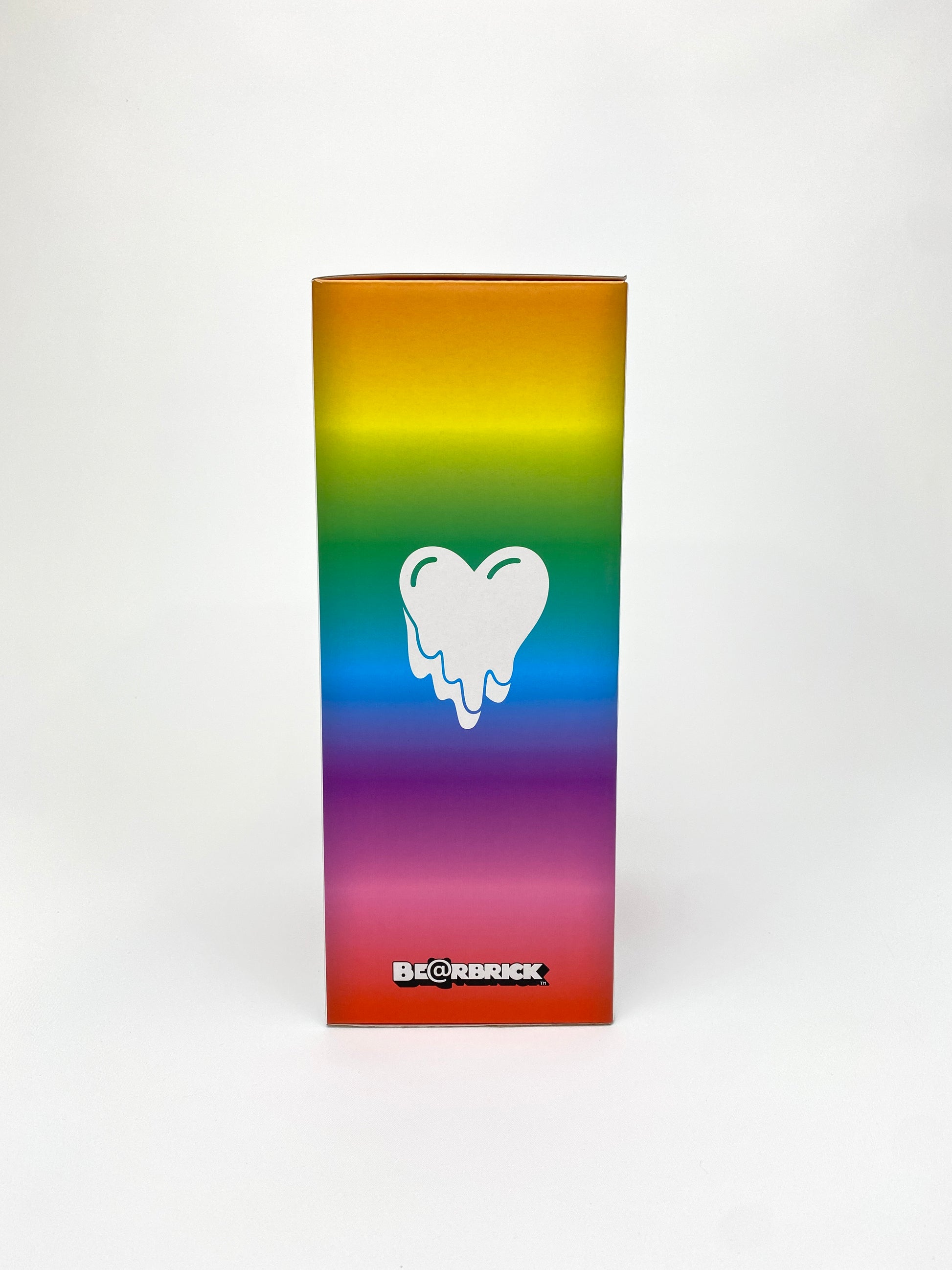 Bearbrick Emotionally Unavailable Gradient Heart 400% and 100% Side Box 2