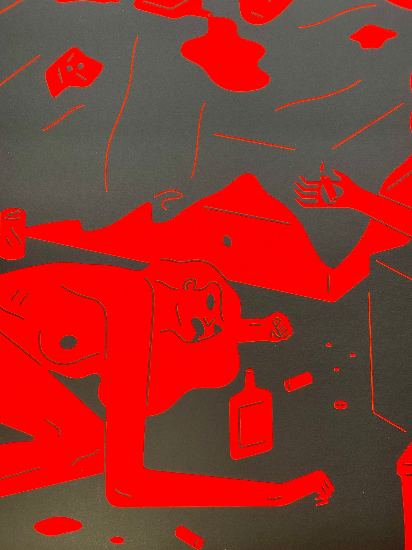 Cleon Peterson Park Ave Red and Black Detail