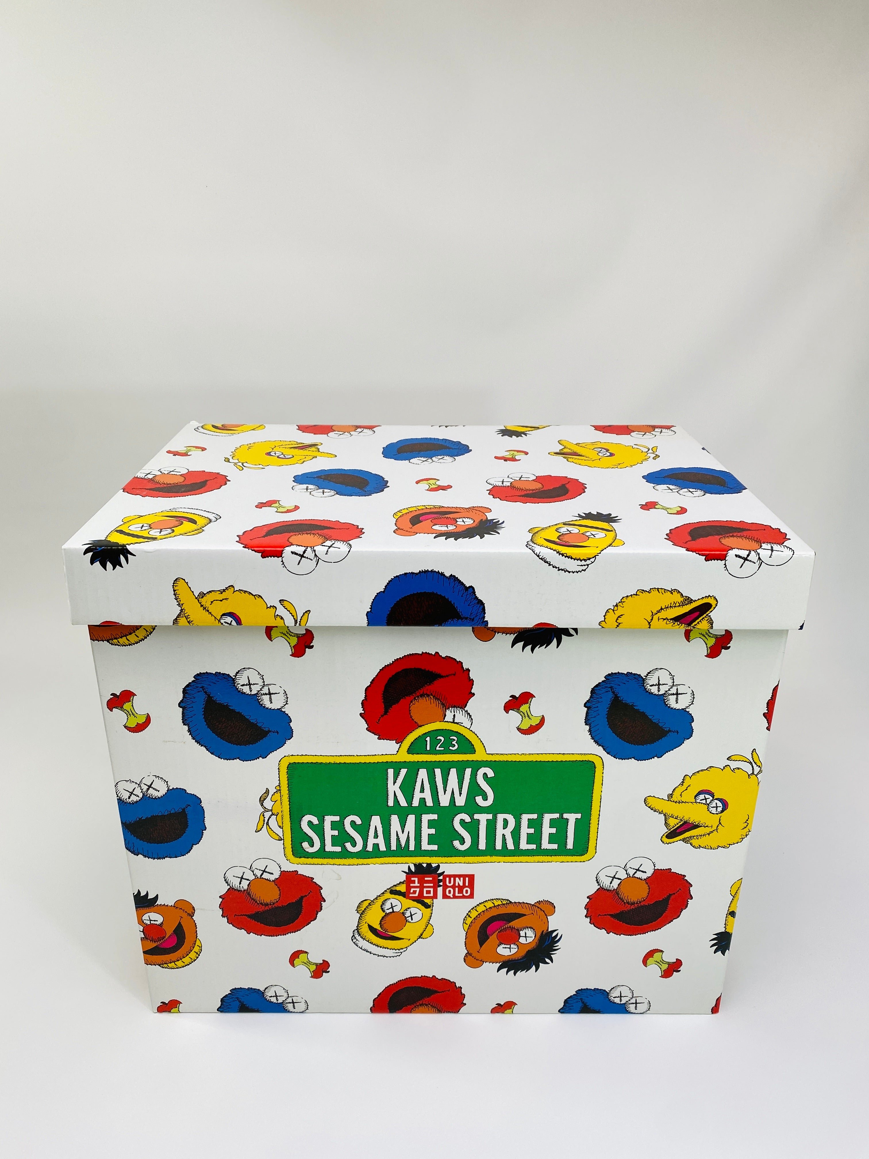 Kaws x sesame street toy store complete box