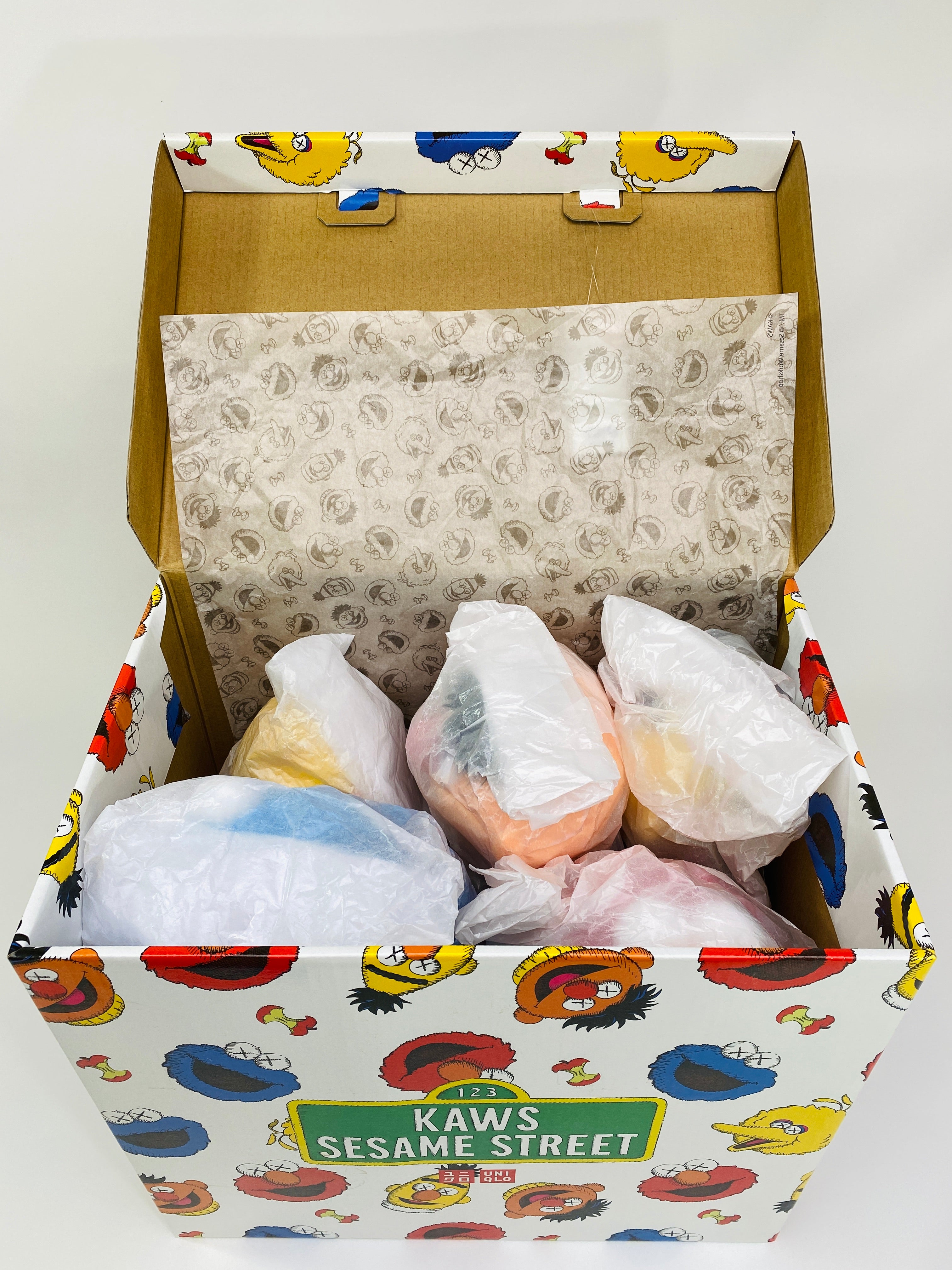 Kaws sesame cheap street toy box